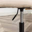 Chaise pivotante pour bureau en beige - réglable en hauteur, tissu respirant doux, siège en mousse épaisse, fabrication stable en métal, 5 fonctions réglables, base, bureaux professionnels roulants-1332280184-1332280185
