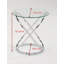 Rhiannon Glass Top Abstract End Table-29108819