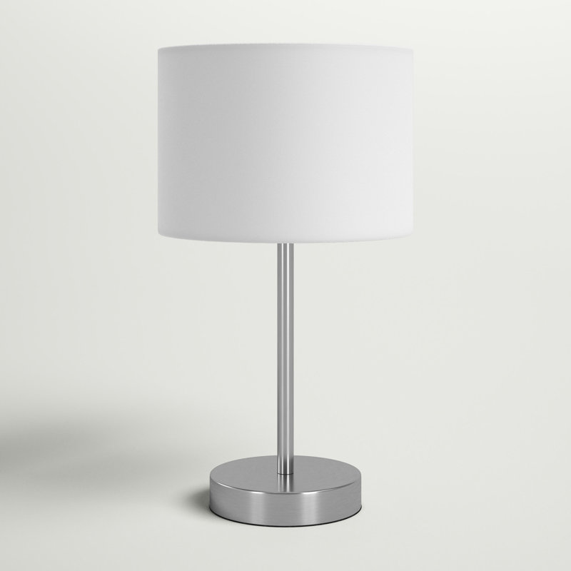 Maia Metal Table Lamp, White