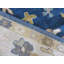 Tapis bleu marine unique de 9 pi x 12 pi