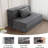 Boneless Folding Sofa Bed - Convertible Sleeper Chair With Pillow, Fold Out Couch, Memory Foam Floor Mattress, Futon Couch, Lazy Sofa For Living Room/Dorm/Guest Room/Home Office, Gray-940689159