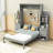 Joean Multi-Function Murphy Bed with Shelves, Drawers, and LED Lights-506089337-506089342