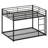 Low Bunk Bed With Integrated Ladder And Sturdy Frame-1331784762
