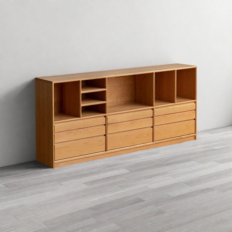 Bibliothèque élégante et classique, (3 tablettes) H 31,4 po x l 78,7 po x P 11,8 po, Brun