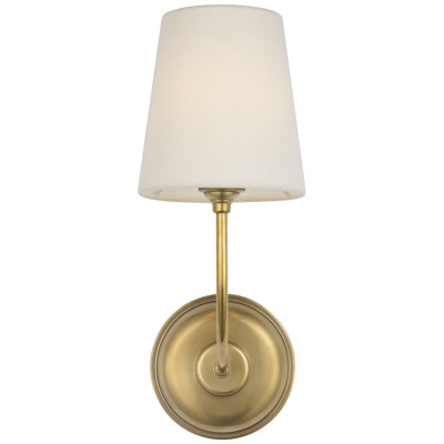 Thomas O'Brien Vendome 16" Cordless Single Sconce with Linen Shade