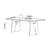 Bundella Modern rectangular desktop durable dining table-122503549