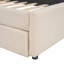 Lit plateforme tapissier avec gigogne Tedsons-657750486