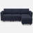 Corduroy 3-Seat Couch Modular Small Sofa, Comfy Upholstered Sofa For Living Room, Apartment, Office-1803191307