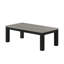 Ensemble de tables basses et de tables d'appoint élégantes en bois au fini gris doux et noir, pratique pour les salons confortables, style contemporain