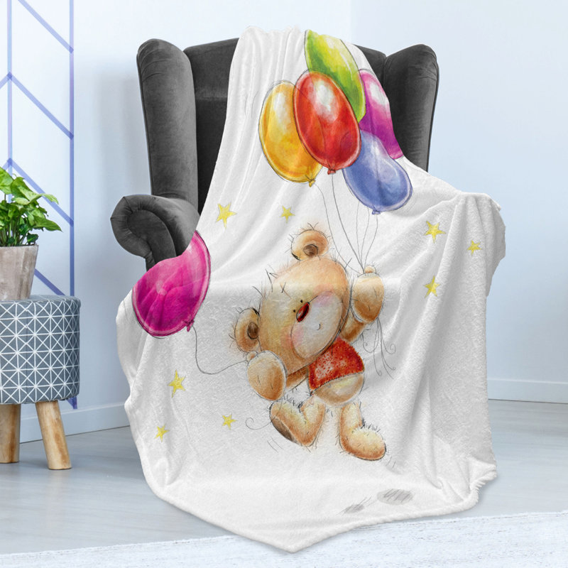 Fleece Throw Blanket, 50" W x 60" L