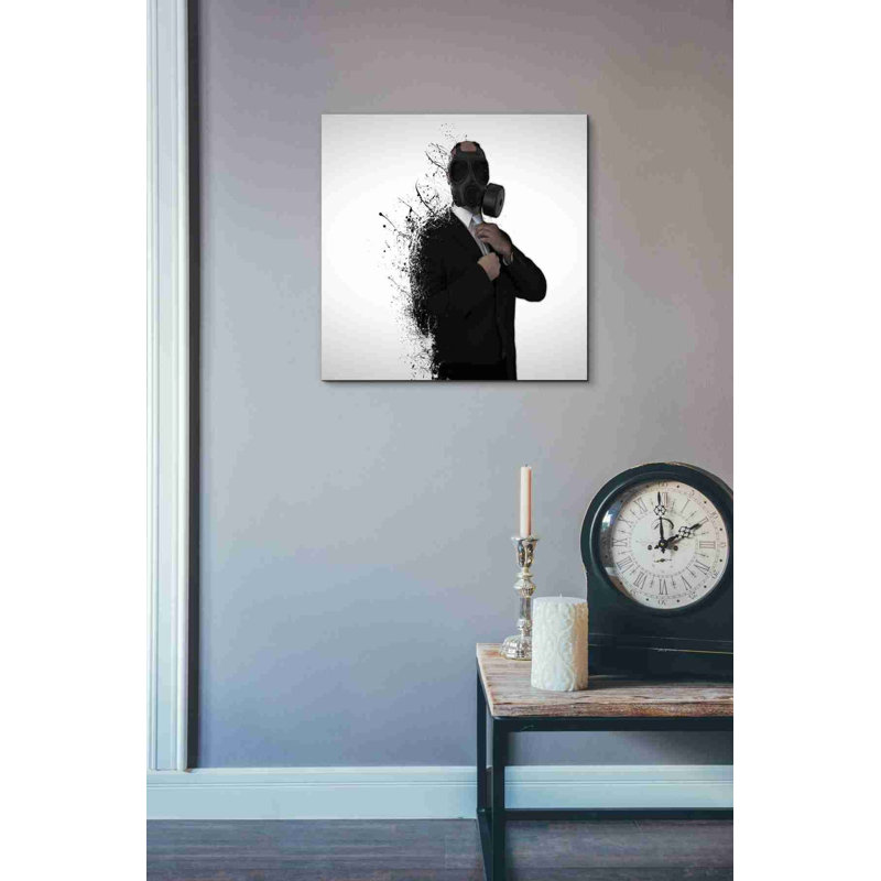 « dissolution of man », reproduction d’impression sur toile, H 18 po x l 18 po