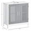 Armoire moderne sous le lavabo avec 2 portes, armoire de salle de bain piédestal sous le lavabo, meuble-lavabo avec tablettes réglables-114278884