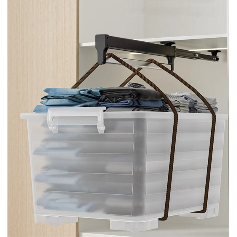 Porte-pantalons extensible avec glissière, H 3 po x l 1 po x P 18 po