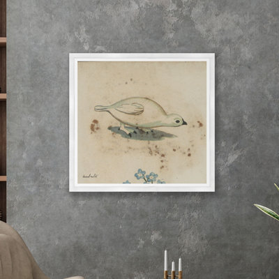 Oiseau blanc - reproduction de cadre photo