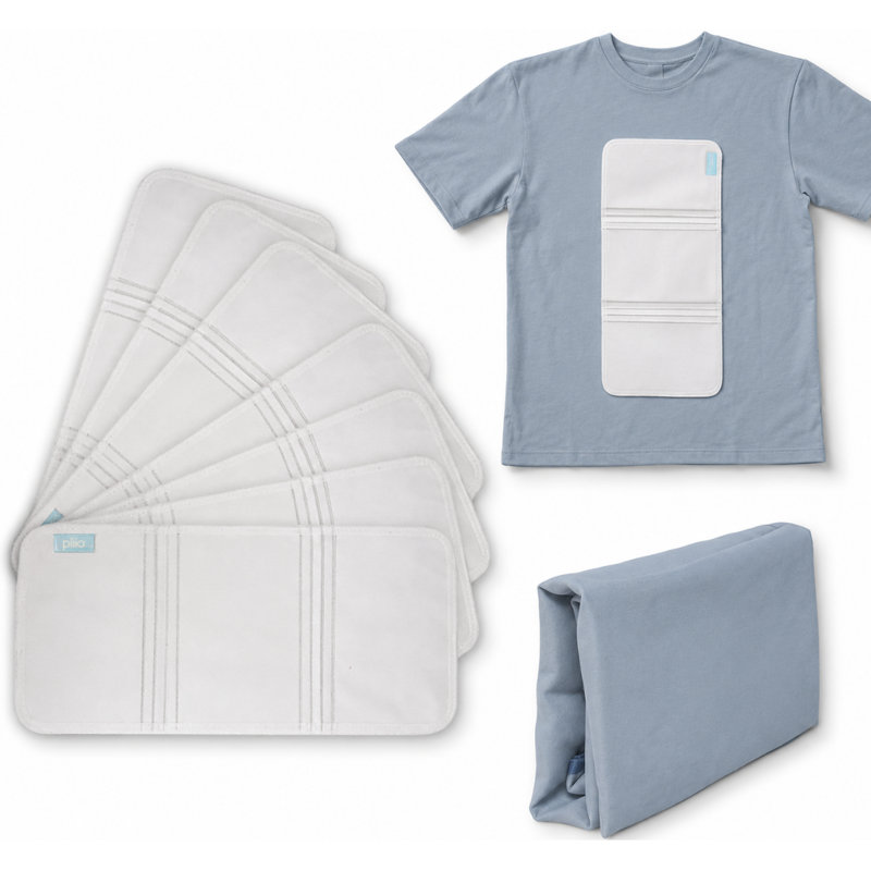 Ensemble de 7 classeurs moyens PLIIO, organisateur de vêtements pliable, solution de rangement et de valise peu encombrante, solution de rangement infroissable pour la maison et les voyages, organisateur de garde-robe et porte-vêtements