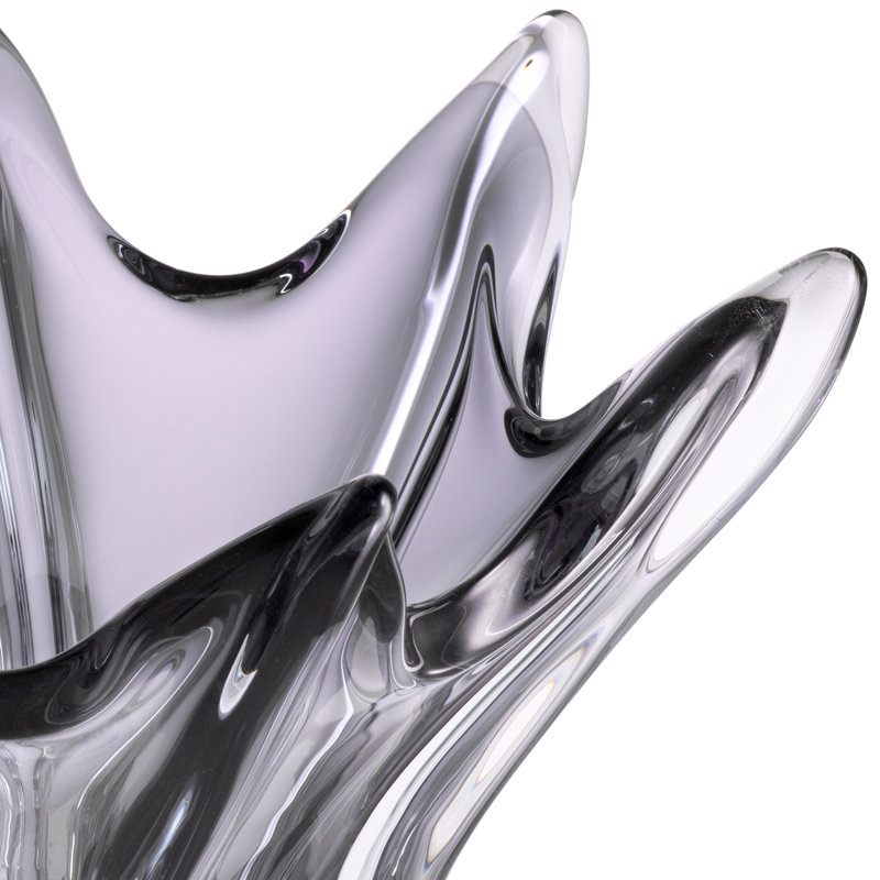 Sutter Handmade Glass Decorative Bowl 1, Gray