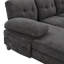 Canapé modulaire en U en chenille de 103,5 po avec deux chaises longues, poches de rangement et coussins d'accoudoirs pour le salon-60937498