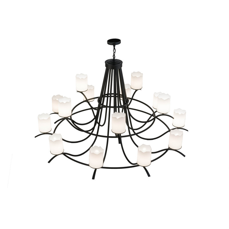 Octavia Blackwash 15-Light Statuario Idalight Chandelier