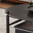 Vintage oval solid wood end table