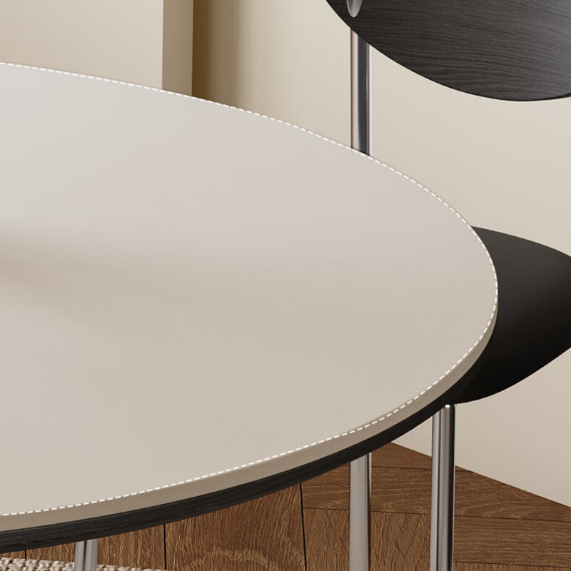 Table de salle à manger française, Blanc/Noir
