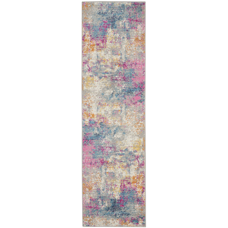 Abbate Abstract Indoor Rug, Runner 2'2" x 12'