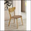 Ensemble de chaises d'appoint en bois de noyer clair Carson, conception ergonomique pour un confort et un style modernes