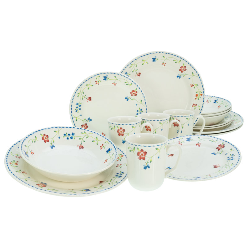 16 Piece Dinnerware Set, Service for 4
