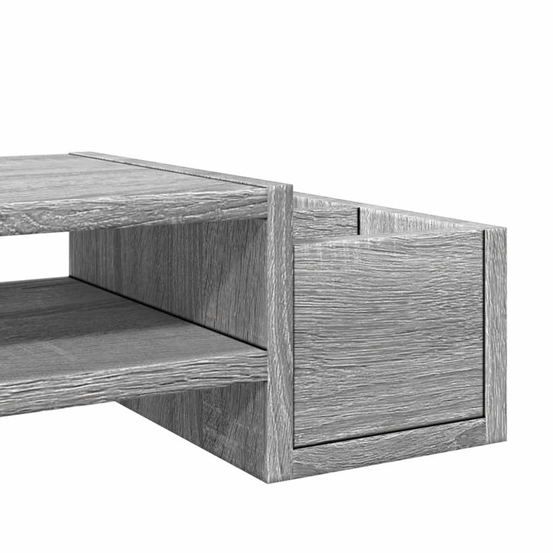 Dedrik Manufactured Wood Monitor Stand, Grey Sonoma