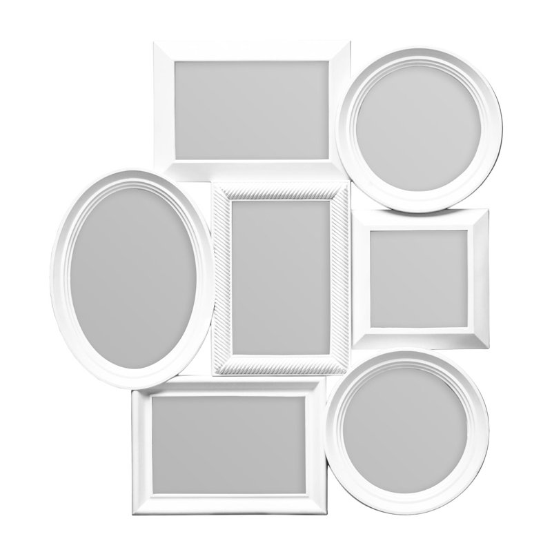Arietta Embossed Picture Frame, White