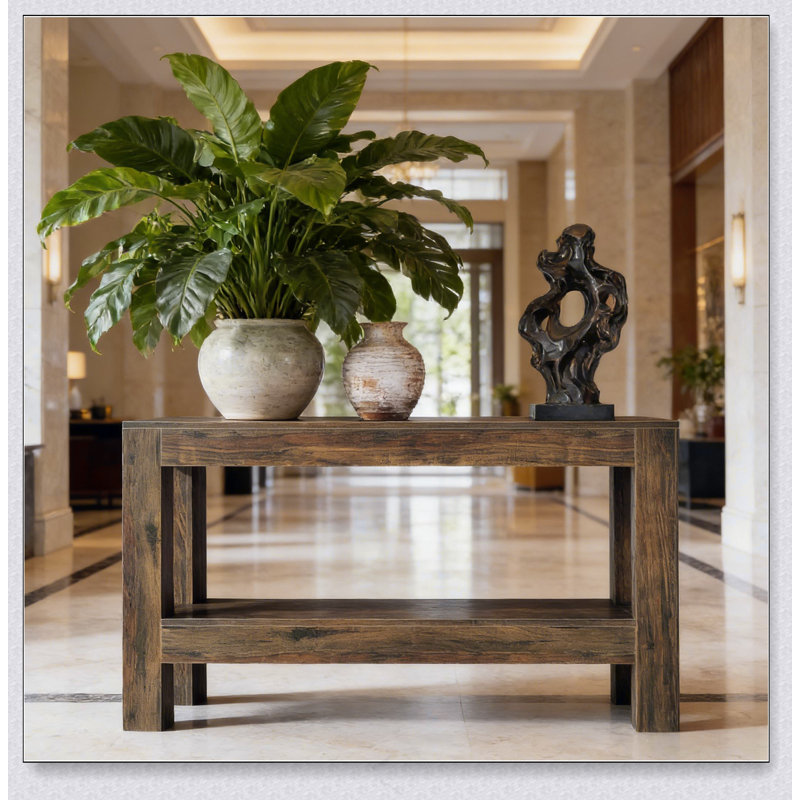 Table de canapé à 2 niveaux, table de vestibule, console