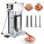 Poussoir à saucisses électrique, 10 L / 22 LBS, remplisseur de viande vertical avec vitesse réglable en continu, pédale et 4 tubes de remplissage, machine à poussoir à saucisses en acier inoxydable