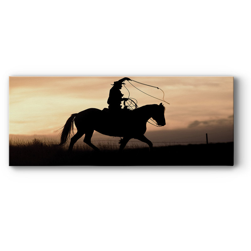«Rope and Ride II» sur toile, H 12 po x l 30 po x P 1,5 po