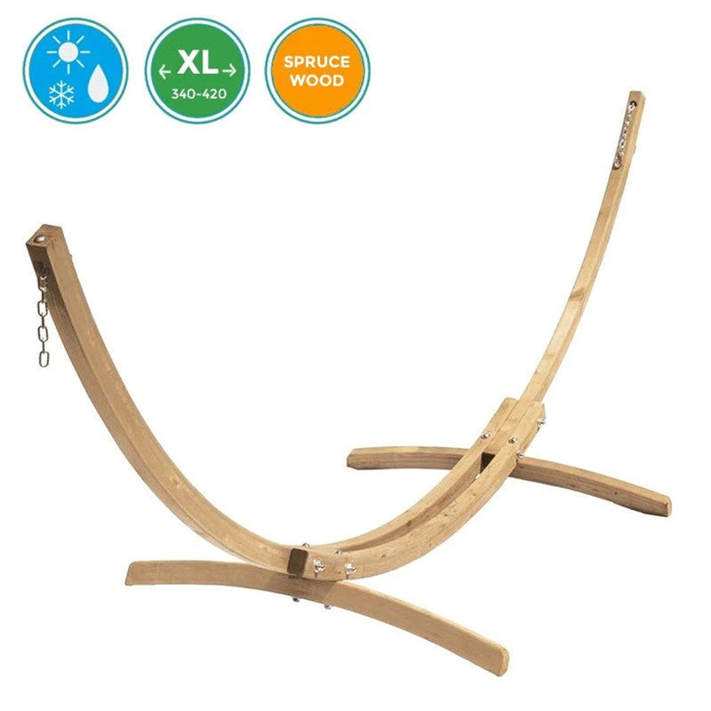 EllTex Products Troja Wood Standard Hammock Stand