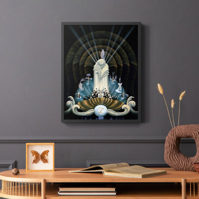 «Tranquility», reproduction encadrée - bois massif