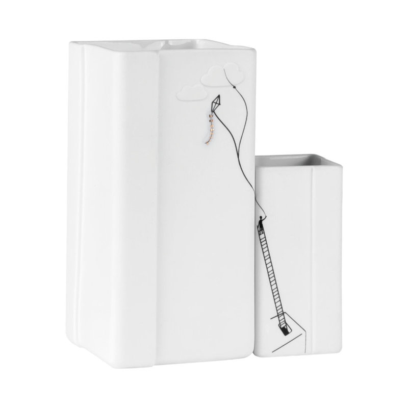 Ensemble de 2 vases en porcelaine
