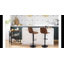 Wardsboro Swivel Upholstered Adjustable Height Counter Stool with Metal Frame