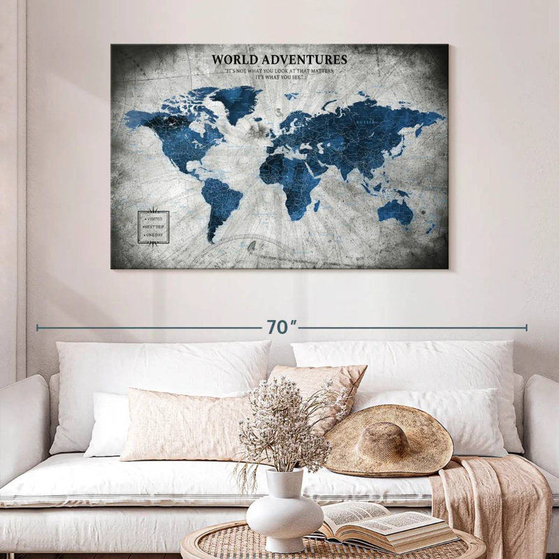 Voyage d'aventure World Pin's Alvertia II, H 32 po x l 48 po