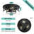 2-Pack Industrial Round Black Metal 3-Light Flush Mount Ceiling Light (Bulb Not Include)
