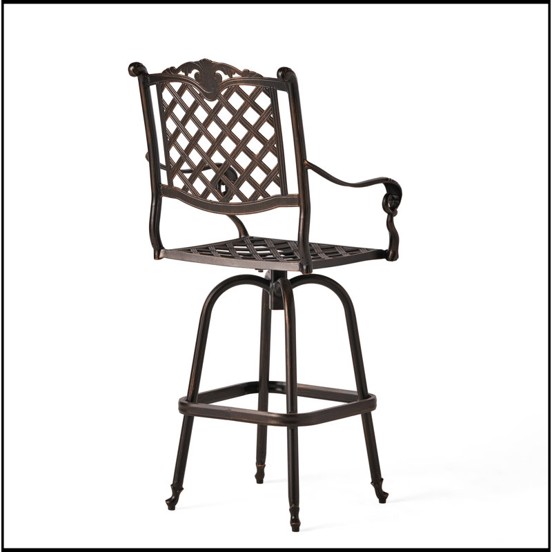 Tabouret de bar polyvalent en aluminium résistant à la rouille pour l'extérieur