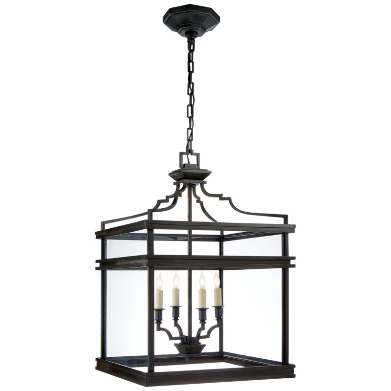 Chapman & Myers Mykonos Medium Lantern, Aged Iron