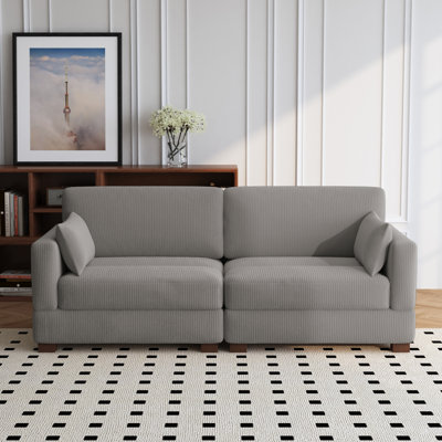 Vontavious 217.9Cm Square Arms Sofa
