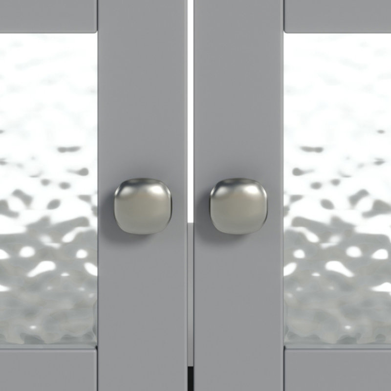Meuble-lavabo 30 po avec lavabo en céramique, Gris