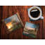 (Symboles) Ensemble de sous-verres en verre Starfire-404002954