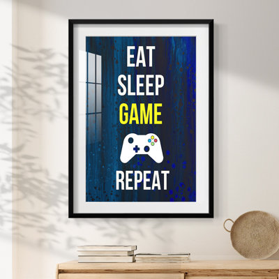 Gamer at Play V -Framed Print