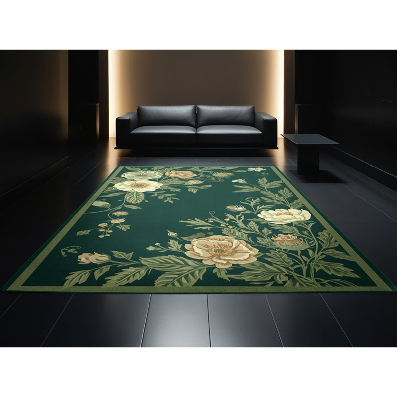 Tapis floral doux et moelleux Eiler, 2 x 5
