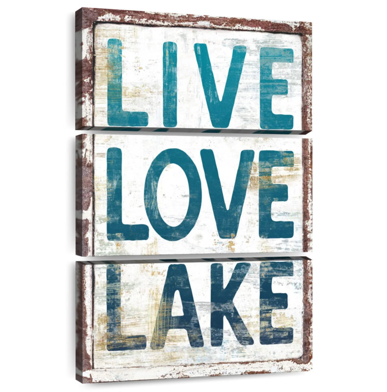Tergel Live Love Lake, typographie, H 32 po x l 20 po