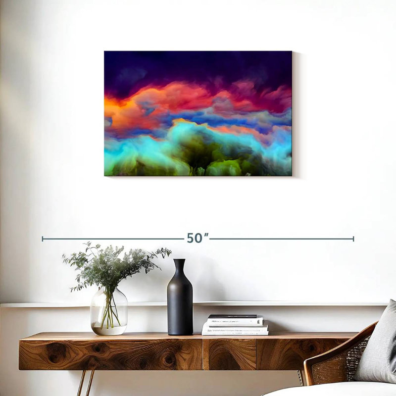 Nuage coloré Avery, H 20 po x l 30 po
