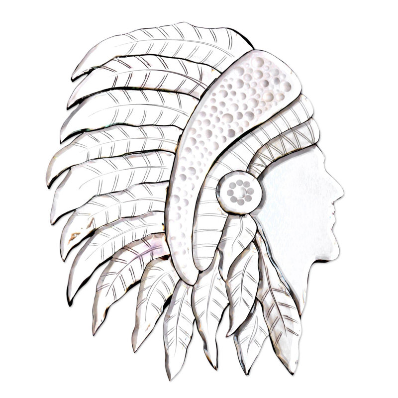 Miroir décoratif décoratif en verre tribal hero Ladson