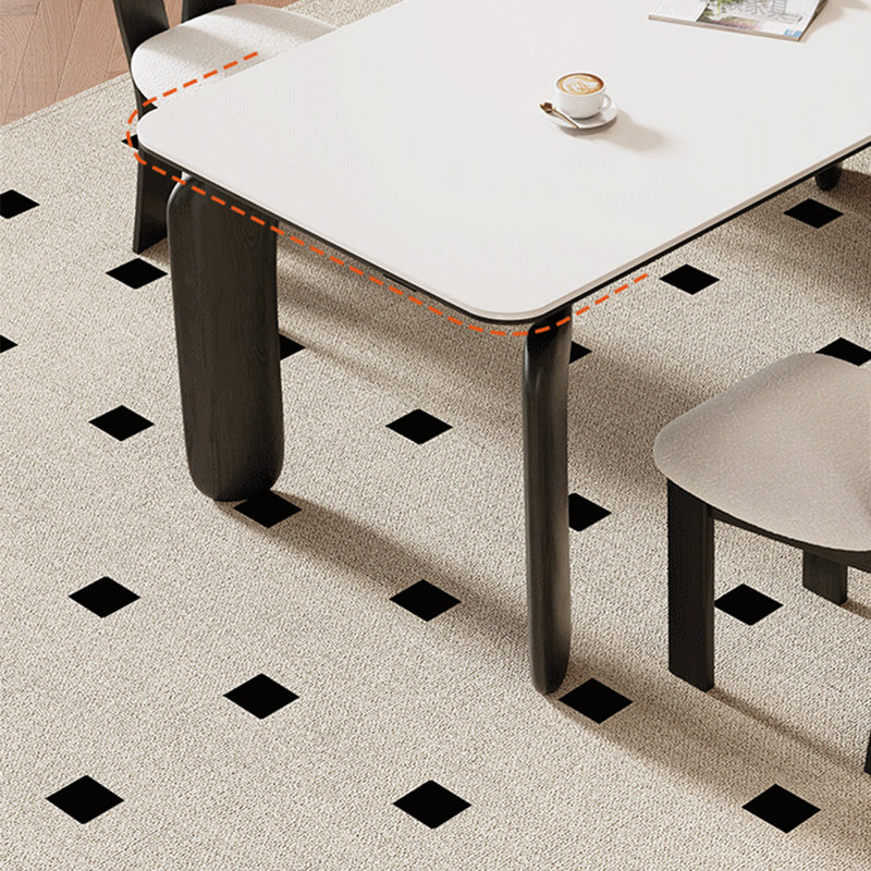 Modern minimalist dining table and chair set, 29.52"H x 31.49"L x 62.99"W