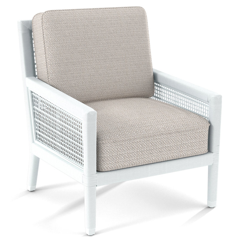 Harper 28" Wide Armchair, Frost White, White Textured Performance; 0865-91